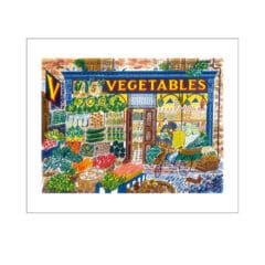 Carte de voeux Alphabet V for Vegetable