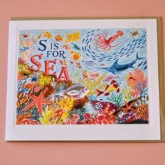 Carte de voeux Alphabet S for Sea