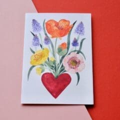 Carte de vœux Blooming Heart