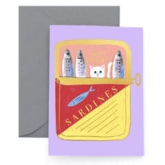 Carte Anniversaire Sardines