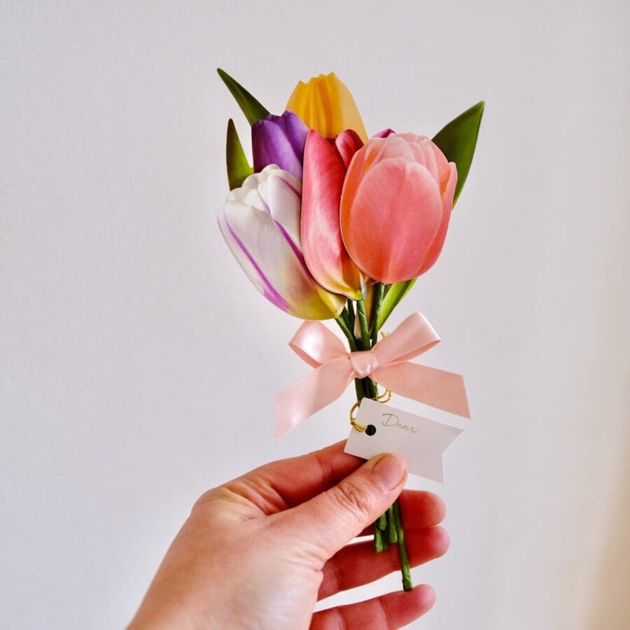 Carte Bouquet de Tulipes