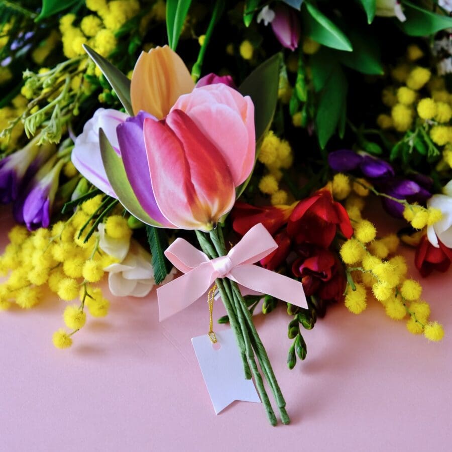 Carte Bouquet de Tulipes – Image 3