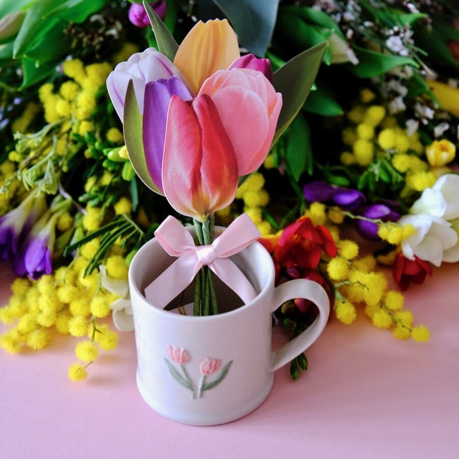 Carte Bouquet de Tulipes – Image 2