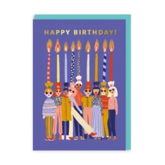 Carte Happy Birthday Women Candles