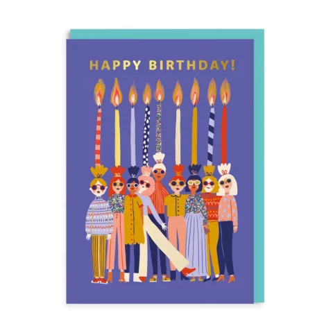 Carte Happy Birthday Women Candles