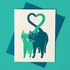 Carte Voeux Love Cats