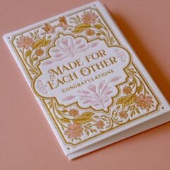 Carte Mariage Made for Each Other