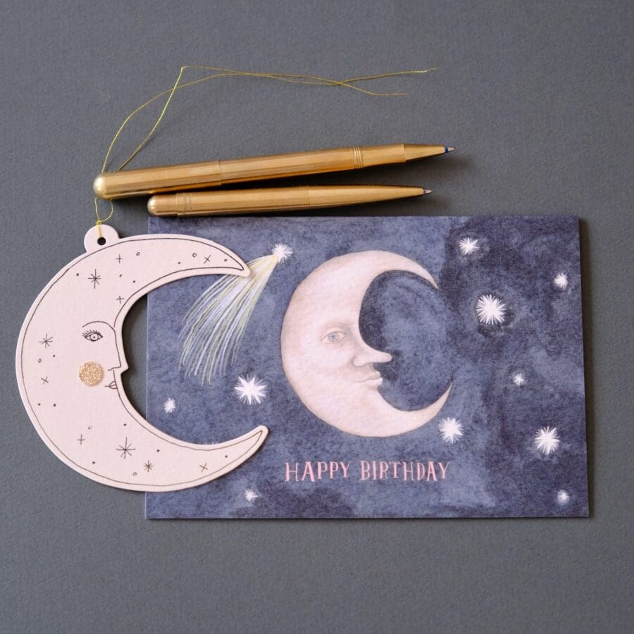 Carte de Vœux Birthday Moon – Image 2