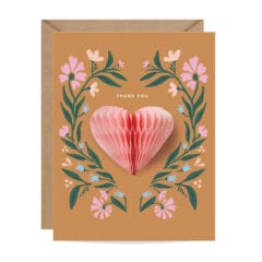 Carte Pop-up Heart Thank You