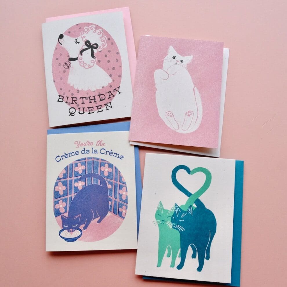 cartes de voeux risographie