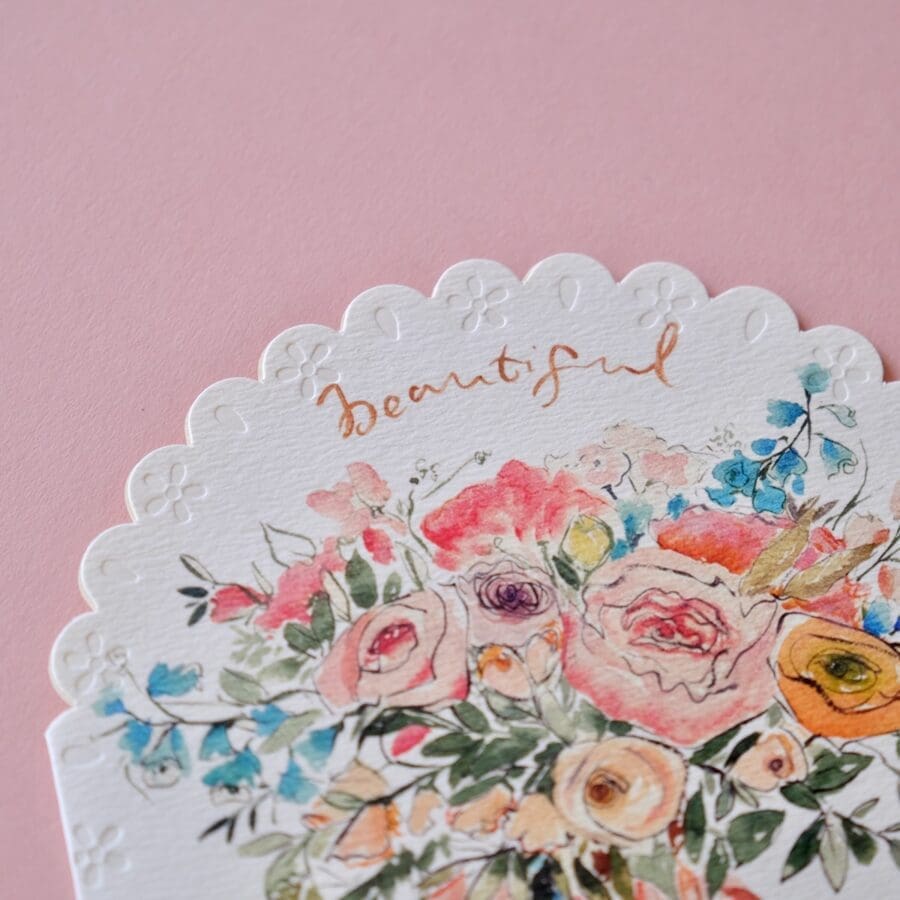 Carte Ronde Ciselée Beautiful Baby Girl – Image 6