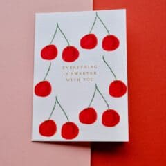 Carte Voeux Sweet Cherry