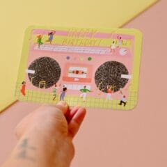 Carte Anniversaire Boombox
