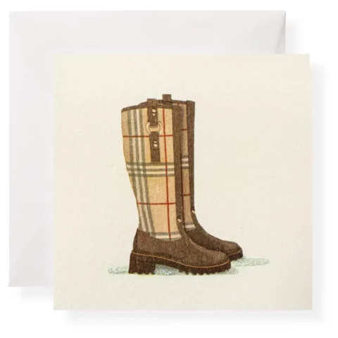 Sparkling Card Burberry Boots