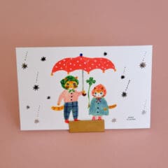 Carte Postale Pluie Etoiles Filantes - Aiko Fukawa