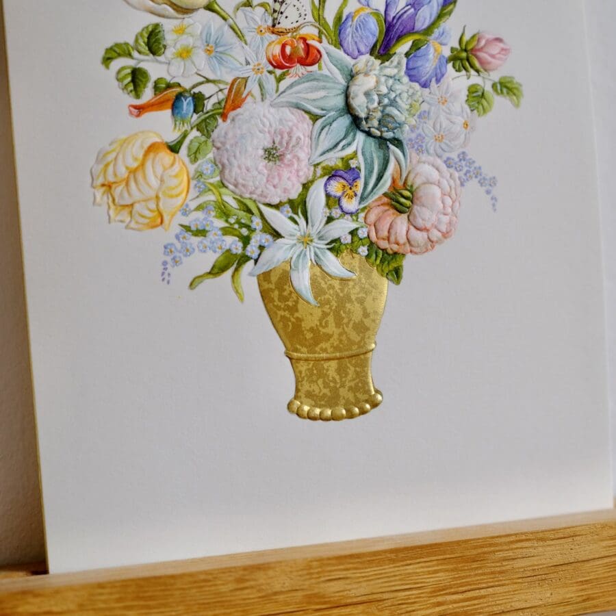Carte Voeux Relief Fleurs dans un Vase – Image 4