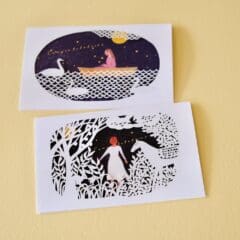 Carte Congratulations Lac Des Cygnes