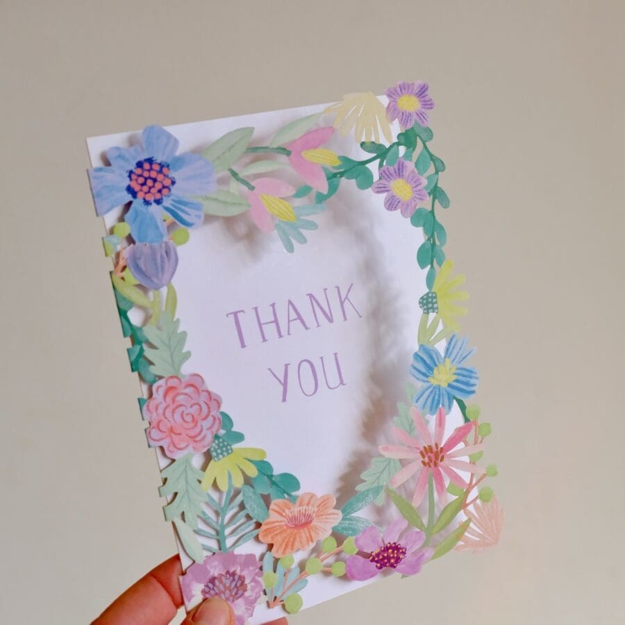 Carte Papercut Thank You – Image 5
