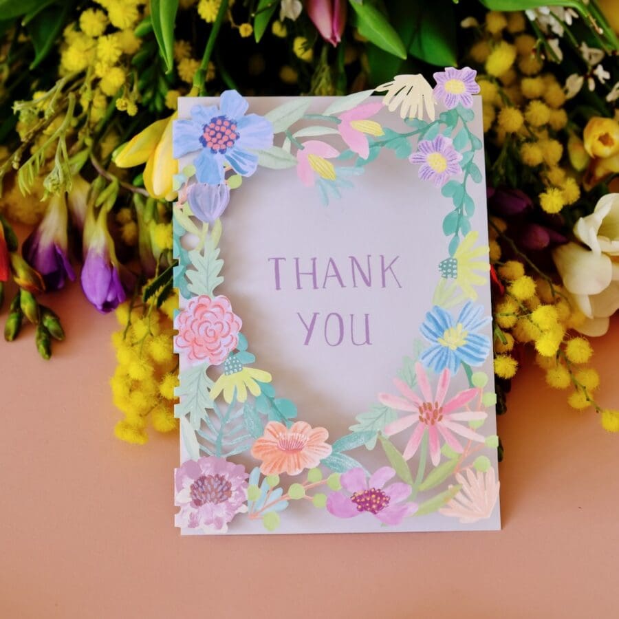 Carte Papercut Thank You – Image 4