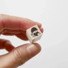 Petit Tampon Chat Champignon Coeur