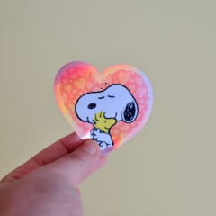 Sticker Holo Heart Snoopy