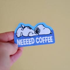 Sticker Neeeed Coffee Snoopy