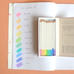 Crayons de couleur - Dictionnaire Irojiten - Woodland