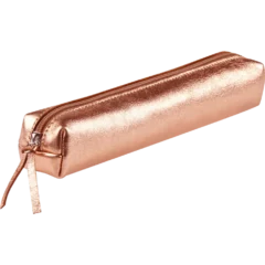 Trousse en Cuir Rose Cuivré