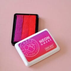 Tampon Encreur Ombré Neon Red To Purple