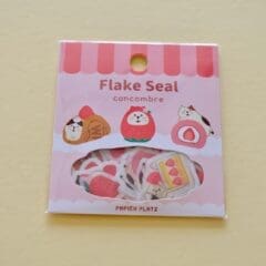 Stickers Flocons Chat à la Fraise
