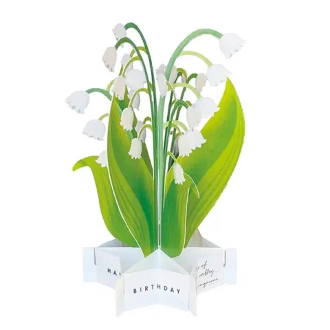 Carte Pop-up Anniversaire Muguet
