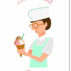 Carte postale All I Want is Icecream