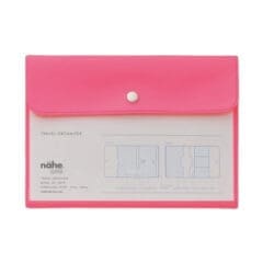 Organiser de Voyage A6 - Rose Néon