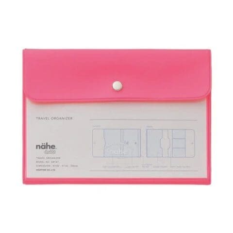 Pochette Organizer de voyage Rose Néon