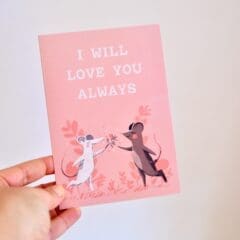 Carte Voeux I Will always Love You Mice
