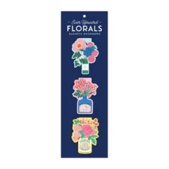 Set de Marque-Pages Magnétiques Florals