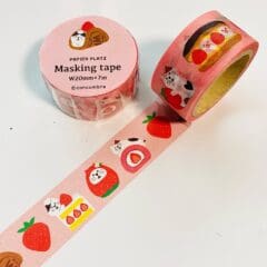 Masking Tape Chat Fraise