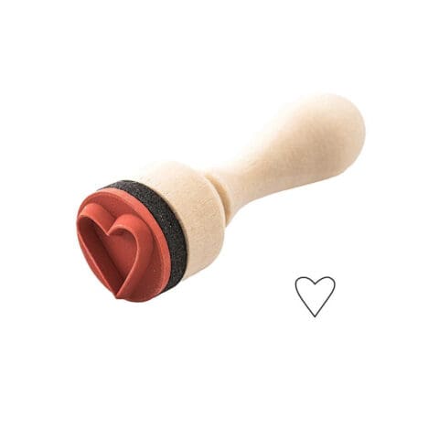 Tampon Coeur En Creux (Grand Modèle)