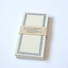 Mémo-notes japonaises sérigraphiées bleues