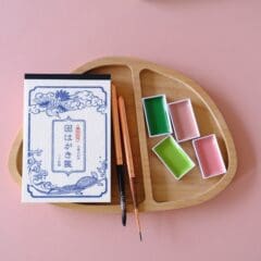 Palette Aquarelle Japonaise KURETAKE 24 Couleurs Art Nouveau