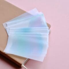 Etiquettes Papier Calque - Blue Purple Chaos