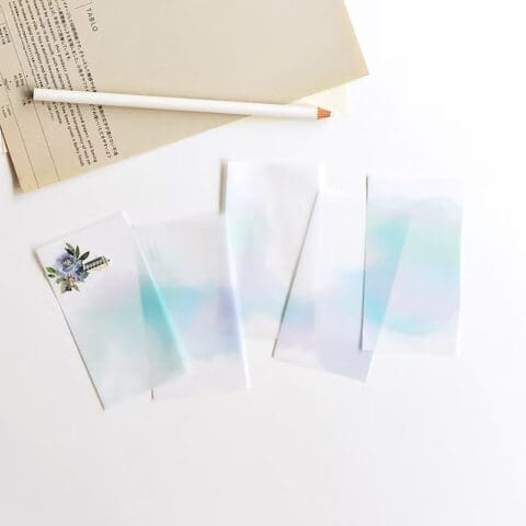 Etiquettes Papier Calque - Blue Purple Chaos