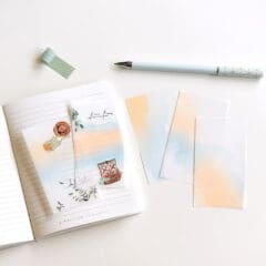 Etiquettes Papier Calque - Bleu du Matin