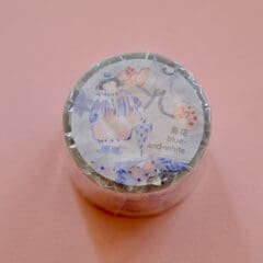 Clear Tape - Blue & White