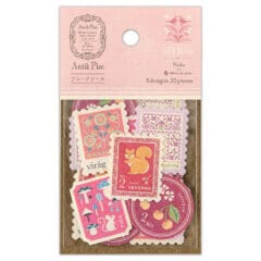 Stickers Timbres Antiquités Roses