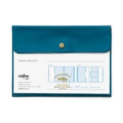 Pochette Organizer de voyage bleu canard