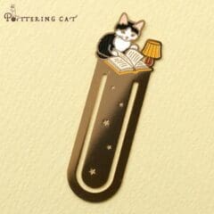 Marque-page Chat Lecteur Lampe