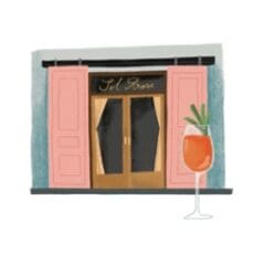 Carte postale New York Sel Rose