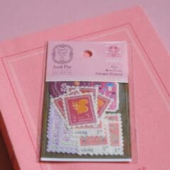 Stickers Timbres Antiquités Roses