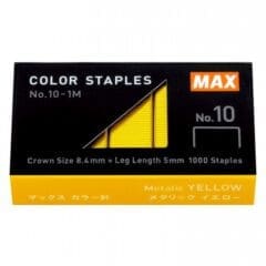 Agrafes couleur Jaune Metallique